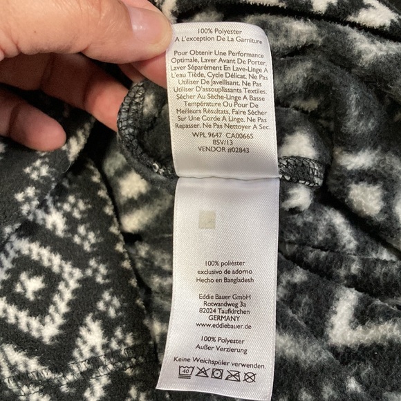 Eddie Bauer Quarter Zip Pullover Fleece Long Sleeve Zipper Top Womens Small - Picture 12 of 14